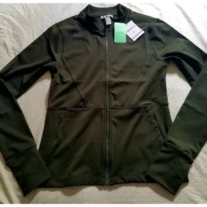 NWT Forever21 Active Zip Jacket Olive L
